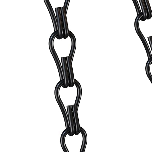 garini 3 Pack, 23 Inch Hanging Baskets Chain, Hanging Chains with Hooks Flower Pot Chain Replacement Plant Hangers for Planters, Bird Feeders and Lanterns(Black)… - color: Black, size: 3P