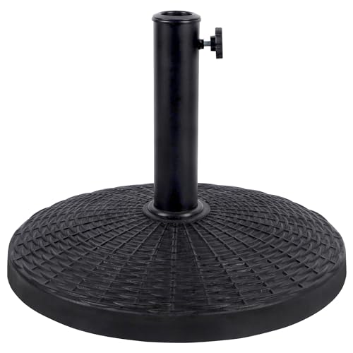26.5 lbs Heavy Duty Patio Market Umbrella Base Stand - size: 17.5"