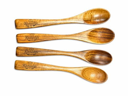 20-Piece Natural Teak Wood Kitchen Utensil Set with Holder, Cooking Utensils, Spatulas, Ladle, Slotted Spoon, Spoon Rest & Metal Hanging Hooks