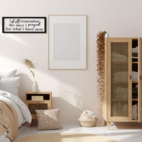 Ripeng 3D I Still Remember The Days I Prayed Sign Wall Decor Wooden Entryway Hallway Decor, Above Door Plaque Bible Verse Christian Wall Art for Christmas Family Living Room Bedroom, 15.7" x 5.9" - style: I Still Remember the Days I Prayed