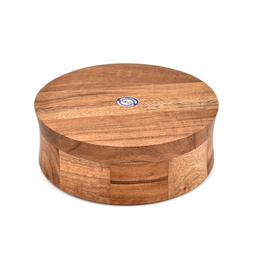 Handcrafted Acacia Wood Centerpiece Bowl – Decorative Wooden Bowl for Home Décor, Dining Tables & Living Rooms – Rustic Farmhouse Accent Décor (10" X 10" X 2.5")