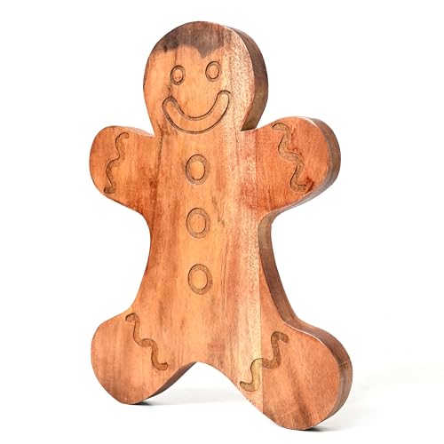 Sophia Art 100% Acacia Wooden Chopping Board, Butcher Block for Vegetables, Cafe and Restaurant, Serving Board,Charcuterie Board Cutting Board, Brown (Ginger Bread Board, 13.5"L x 10.75"W) - color: Ginger Bread Board, 15"L x 7"W