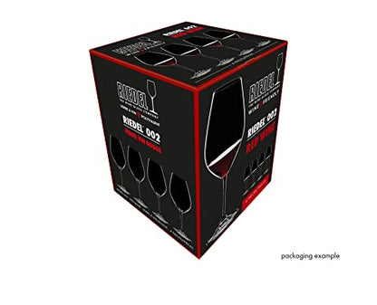 Riedel Wine Friendly Red Wine Glasses, Set of 4-23 Fl. Oz. Elegant Stemmed Crystal Glass, Made in Germany, Dishwasher Safe, Ideal for Wine Enthusiasts and Sophisticated Tastings (6422/02-4)
