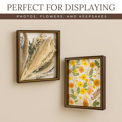 Pressed Flower Frame 11x14 Floating Glass for Dried Flowers