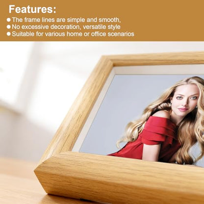 2x3inch Mini Picture Frames Set of 2,Wood Photo Frame for Fujifilm Instax