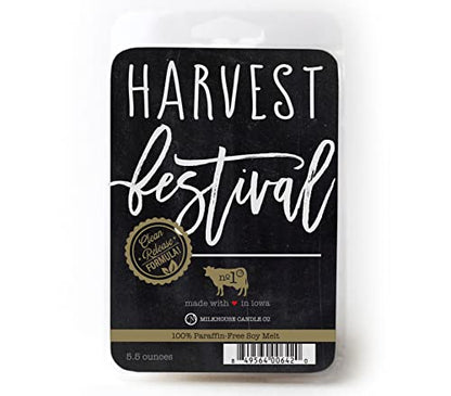 Milkhouse Harvest Festival Soy Wax Melts for Wax Warmer, 5.5 oz | Clean-Burning, Premium Fragrance Oil, Made in the USA - color: Harvest Festival