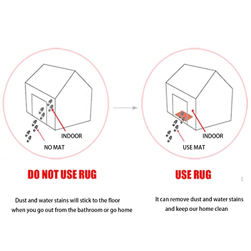 Chenille Bath Rug Non Slip Quick Dry Shag Solid Mat for Bathroom Tub, Machine Washable, Coffee, 16"×24" - color: Coffee, size: 1'4" x 2' (Rectangular)