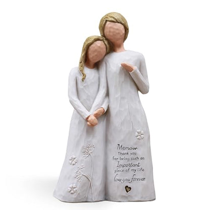Memaw Gifts for Grandma, Birthday Gifts for Memaw, Meemaw Figurine | Gifts for Memaw, Memaw Gifts for Christmas Birthday Mothers Day, Hand-Painted Resin Statue, Meemaw Gift - style: Memaw Gifts