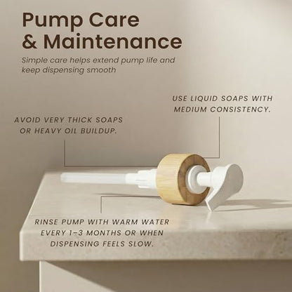 MaisoNovo Hand and Dish Soap Dispenser for Kitchen Set of 2-16.9oz Clear Dish and Hand Soap Dispenser Set for Kitchen - Clear Plastic Bottles x 2 with White Bamboo Pumps & Tray - color: Plastic Clear Bottles/White Bamboo Pumps