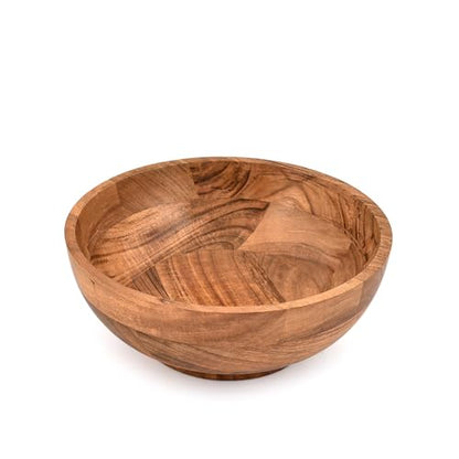 Decorative Bowl Round Rustic Centerpiece Bowl for Home Decor, Dining Table, Parties, Weddings, Floral Arrangements & More (9" X 9" X 4")