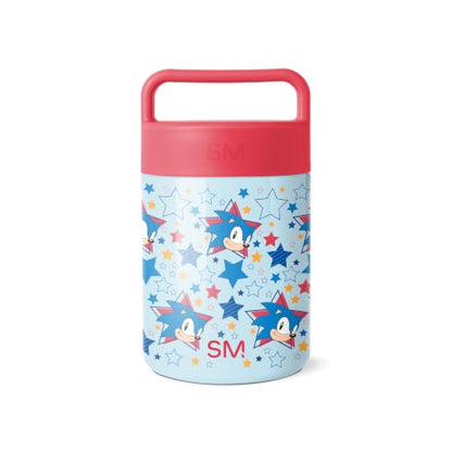 Simple Modern Sonic the Hedgehog Insulated Food Jar with Handle | 12oz | Provision Stainless Steel Food Jar, Lunch Container | Leak Proof for Kids, Adults, Smoothie Bowl, Soup | Sonic Stars - color: Sonic: Stars, size: 12 Ounces
