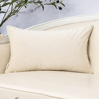 Beige Throw Pillow Cover Wavy Cushion Cover Modern Zippered Rectangular Pillowcase for Sofa Couch Bedroom Living Room Home, 12x20 Inch - color: Beige, size: 20" x 12" (Pack of 1)