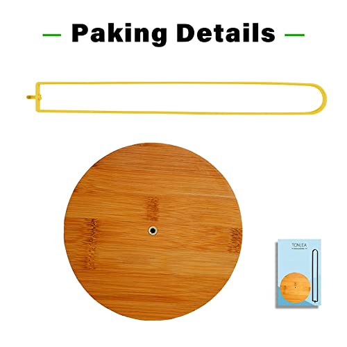 TONLEA Wooden Paper Towel Holder Countertop, Kitchen-Towel-Holder FreeStanding with Non-Slip Base for Bathroom - color: Gold