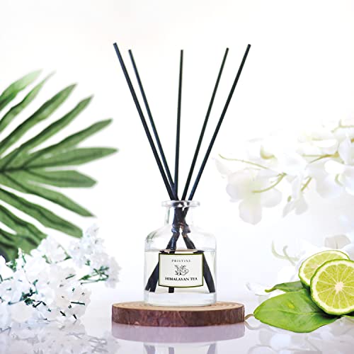 PRISTINE Himalayan Tea/Inspired by Westin Hotel Reed Diffuser for Home | Fresh Bergamot/White Tea Room Fragrance Reed Diffusers, Oil & Room Diffusers with Reed | Home Fragrance Scent Diffuser - size: 1.6 oz