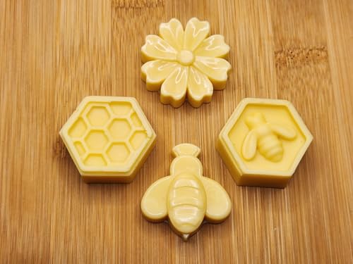 Rose Petals Scented Organic Beeswax Melts (3 Ounces) - Elegant Luxury Wax Melt - Eco-Friendly, Natural, and Sustainable