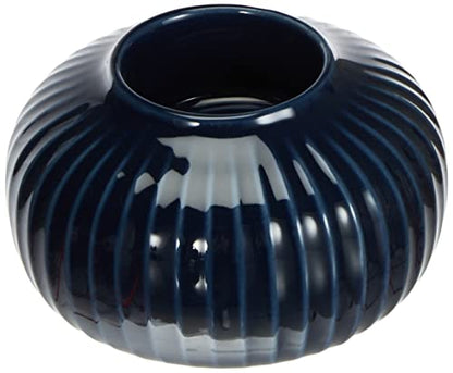 Kähler Teelichthalter Tealight Holder, 6,5 x 10 cm, Indigo - color: Indigo, size: 6,5 x 10 cm