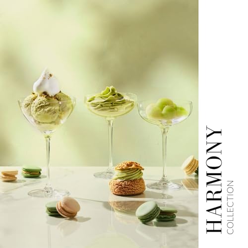 Krosno Martini Glasses Set of 6, 8.3 oz, Harmony Collection | Cocktail Glasses, Drinking Set, Espresso Martini, Lead-Free Crystal, Dishwasher Safe - style: Martini 8.3 oz (Set of 6)