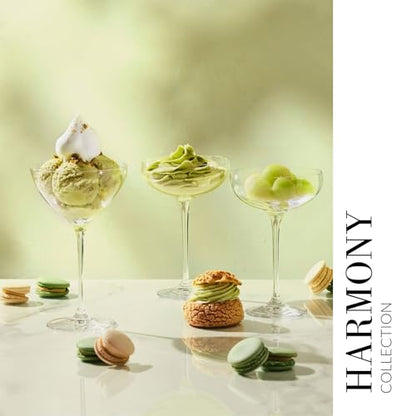 Krosno Martini Glasses Set of 6, 8.3 oz, Harmony Collection | Cocktail Glasses, Drinking Set, Espresso Martini, Lead-Free Crystal, Dishwasher Safe - style: Martini 8.3 oz (Set of 6)