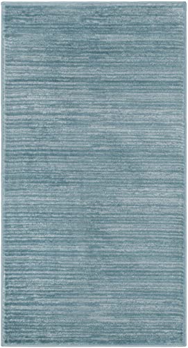 SAFAVIEH Vision Collection Accent Rug - 2'2" x 4', Aqua, Modern Ombre Design, Non-Shedding & Easy to Clean, Ideal for Entryway, Foyer, Bedroom (VSN606B) - color: Aqua, size: 2'2" x 4' (Rectangular)