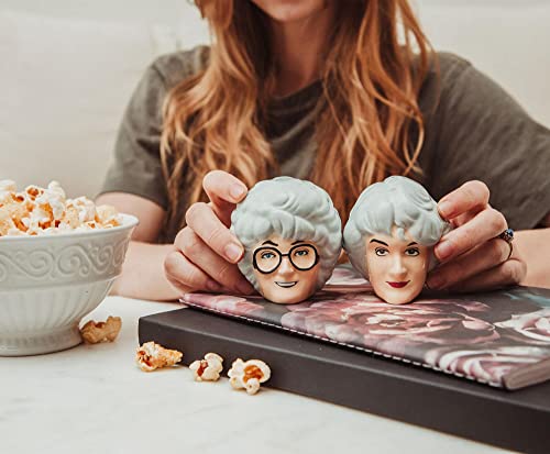 The Golden Girls Sophia and Dorothy Ceramic Salt and Pepper Shakers, Set of 2 | Spice Dispenser Canister Set, Home & Kitchen Decor For Dining Room | Nostalgic Cute Gifts And Collectibles
