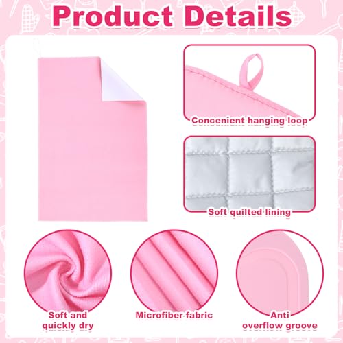 29 Pcs Pink Kitchen Utensils Set, Kitchen Decor Accessories with Silicone Cooking Utensils, Oven Mitts, Dish Towels, Cutting Boards and Apron for Cooking Baking