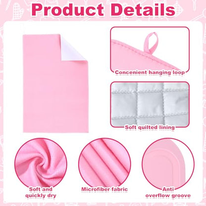 29 Pcs Pink Kitchen Utensils Set, Kitchen Decor Accessories with Silicone Cooking Utensils, Oven Mitts, Dish Towels, Cutting Boards and Apron for Cooking Baking