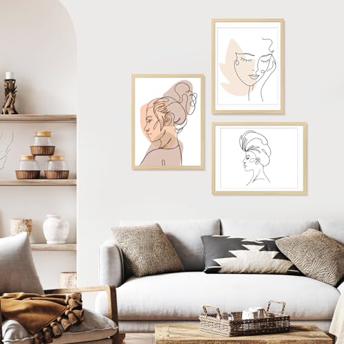 Picture Frame, Set of 6 12x16 Natural, Poster Frame with Plexiglass, Tabletop & Wall Mount, Ideal Gift for Any Occasion - color: Natural, size: 12x16