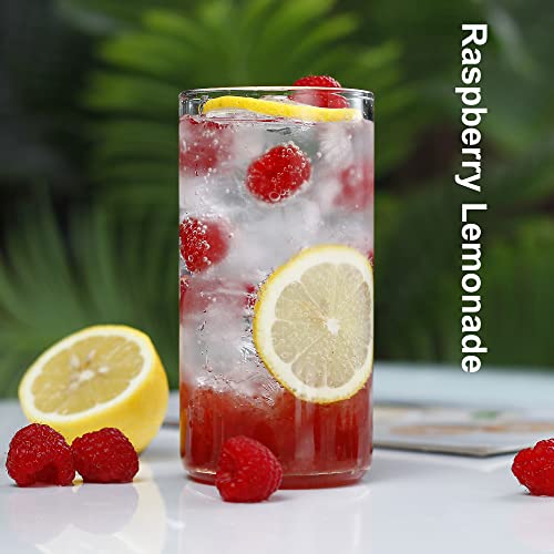 LUXU Drinking Glasses 19 oz, 4 pcThin Highball Glass,Clear Tall Beer Glass | Lead-Free Glassware,Clear Everyday Drinkware,Water Glasses,Mojito Glass Cups,Bar Glassware,and Mixed Drink Cocktail Glass Set - style: 19 OZ highball glass