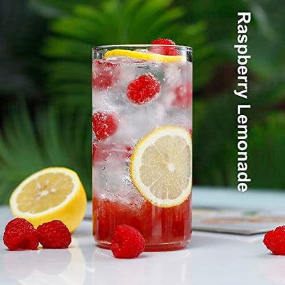 LUXU Drinking Glasses 19 oz, 4 pcThin Highball Glass,Clear Tall Beer Glass | Lead-Free Glassware,Clear Everyday Drinkware,Water Glasses,Mojito Glass Cups,Bar Glassware,and Mixed Drink Cocktail Glass Set - style: 19 OZ highball glass