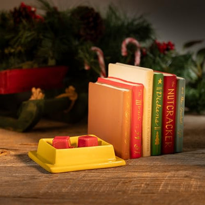 ScentSationals Christmas Books Wax Warmer for Scented Wax Melts | Holiday Decor, Candle Wax Melt Warmer for Long Lasting Home Fragrance