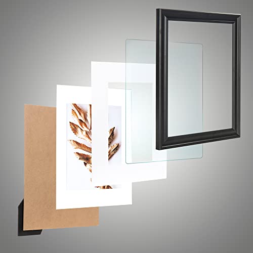 2 Pack 11x14 Picture Frames Black, Display Picture 8 x 10 with Mat, Photo Frame for Wall Gallery Mounting - color: Black, size: 11x14-2P