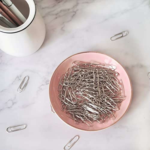 HANKOR 4.75" Ceramic Jewelry Tray, Small Ring Dish Holder Trinket Tray, Catch All Trays for Ring Earring Necklace Key, Christmas Gifts for Women Girls, Pink - color: Pink