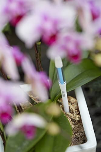 IPPINKA Sustee Aquameter (White, Large, Refillable) - Plant Soil Moisture Sensor - Best for Potted Plants - Probe, Meter, Indicator