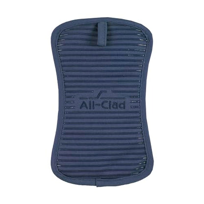 All-Clad Premium Pot Holder & Hot Pad: Heat Resistant to 500 Degrees - 100% Cotton, 10"x6.25" Hot Pad for Kitchen and Barbeque, (1-Pack) - color: Indigo, size: 1 Pack