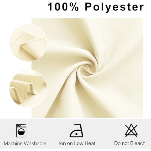 Cloth Napkins Set of 6, 18 x 18 Inch, Washable Champagne Dinner Napkins with Hemmed Edges for Restaurant, Wedding and Holiday - color: Champagne, size: 18" x 18" (Set of 6)