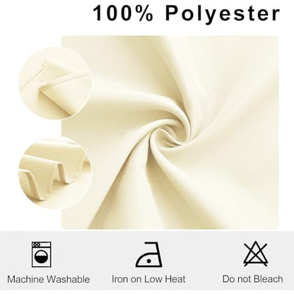 Cloth Napkins Set of 6, 18 x 18 Inch, Washable Champagne Dinner Napkins with Hemmed Edges for Restaurant, Wedding and Holiday - color: Champagne, size: 18" x 18" (Set of 6)