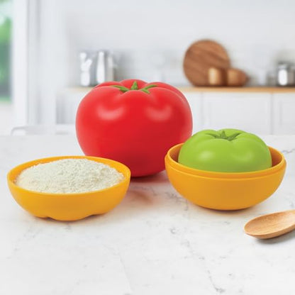 Genuine Fred Home Grown Nesting Tomato Measuring Cups – Set of 6 from 1/4 Cup to 1 Cup, Heirloom-Style Kitchen Tool for Baking, Cooking, and Garden-Inspired Décor