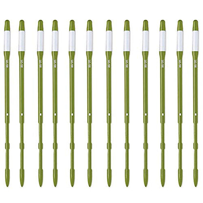 IPPINKA Sustee Aquameter, Bundle of 12, House Plant Soil Moisture Meter, Best for Indoor Potted Plants - Large Green Refillable