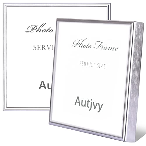 3x3 Picture Frame 2 Pack Silver Aluminum HD Glass | Modern Simple Thin Aluminum Metal, Tabletop and Wall Display, elegant ornament for daily family photo storage - color: Silver, size: 3x3