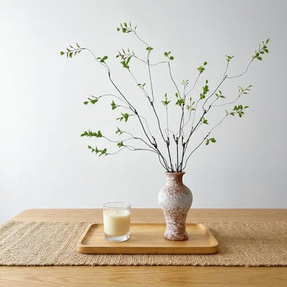 4 Pcs Artificial Greenery Stems Faux Branches for Vase, 37.4 Inch Artificial Eucalyptus Stems for Vase Filler Faux Plants Indoor for Centerpieces Home Decor