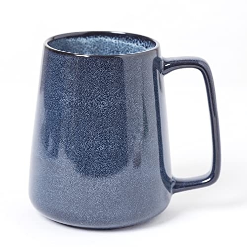 Large Ceramics Coffee Mugs,24 OZ,Large Handle Design,Extra Large Tea and Coffee Cup for Office and Home，Microwave And Dishwasher Safe(Color:24 oz blue) - color: 24 oz blue