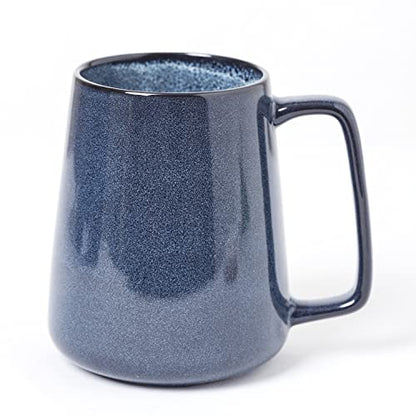 Large Ceramics Coffee Mugs,24 OZ,Large Handle Design,Extra Large Tea and Coffee Cup for Office and Home，Microwave And Dishwasher Safe(Color:24 oz blue) - color: 24 oz blue