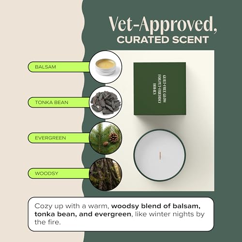 Snuggle Season Pet-Friendly Scented Candle – Balsam, Tonka Bean & Evergreen Fragrance - Coconut Soy Wax Candle with Wooden Wick, Approx. 50-Hour Burn Time, Made in USA, 11.8 oz - color: Snuggle Season