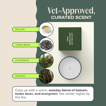 Snuggle Season Pet-Friendly Scented Candle – Balsam, Tonka Bean & Evergreen Fragrance - Coconut Soy Wax Candle with Wooden Wick, Approx. 50-Hour Burn Time, Made in USA, 11.8 oz - color: Snuggle Season