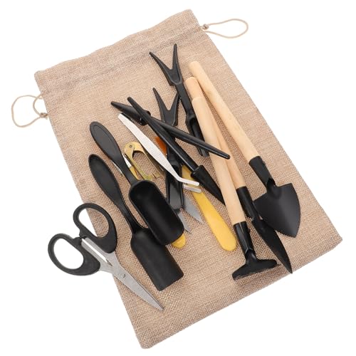 HEMOTON 15pcs Mini Gardening Tool Set for Succulent and Indoor Plants, Portable Small Garden Tools Kit for Transplanting and Potting, Handheld Gardening Supplies for Indoor and Outdoor Use