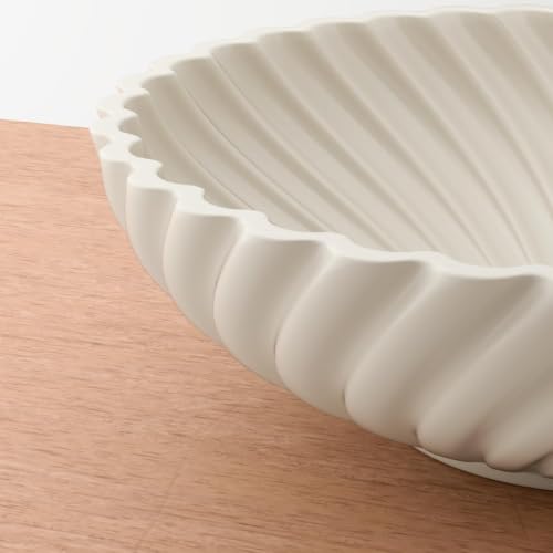 Ceramic Decorative Bowl, 10''×3'', Stylish Fruit Bowl for Kitchen Counter