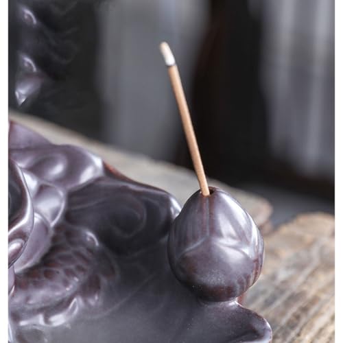 LUNIZ Incense Burner Backflow Incense Burner Home Furnishings Backflow Incense Burner Indoor Waterfall Fountain Room Decoration Incense Holder