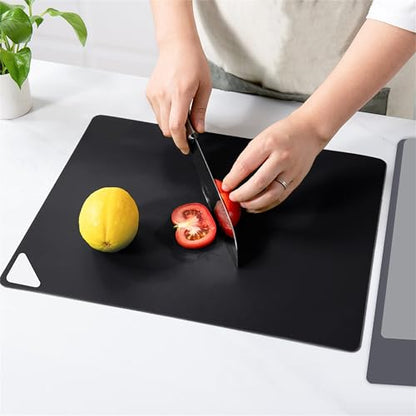 WK Flexible Plastic Cutting Boards Mats for Kitchen, Flexible Non Slip Cutting Mat, Thin Cutting Sheets, BPA Free, Dishwasher Safe, Multi Sizes - color: Multi Grey - S&M&L - 3