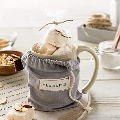 DEMDACO Warm Heart Ivory Stoneware Mom Heart Mug, Hand-Thrown | Meaningful Coffee Mug for Cherished Relationship Reminders, Curved Handle, Comfy Grip, Microwave-Safe, 16 Ounces - style: Mom