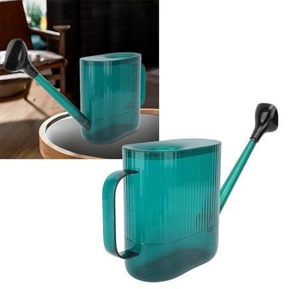 Indoor Watering Can 1.8L | Long Spout for Deep Root Watering/Prevents Splashing | Sturdy PP Flower Water Can for Garden & Houseplants (Green) - color: Green